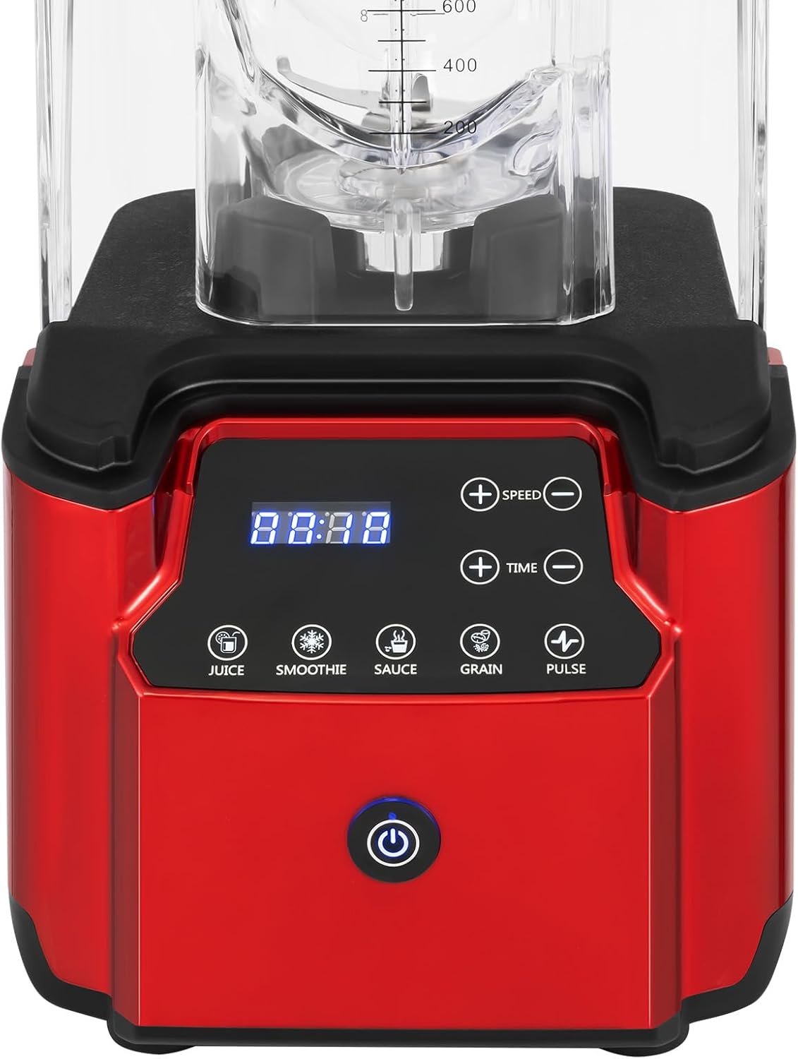 Smoothie Blender, 2.2KW Commercial Professional Blender, 8-Speed Smoothie Countertop Blender with Shielded Silent Housing, Touch Screen Soundproof Smoothie Maker for Smoothies, Ice Cream, Sauce