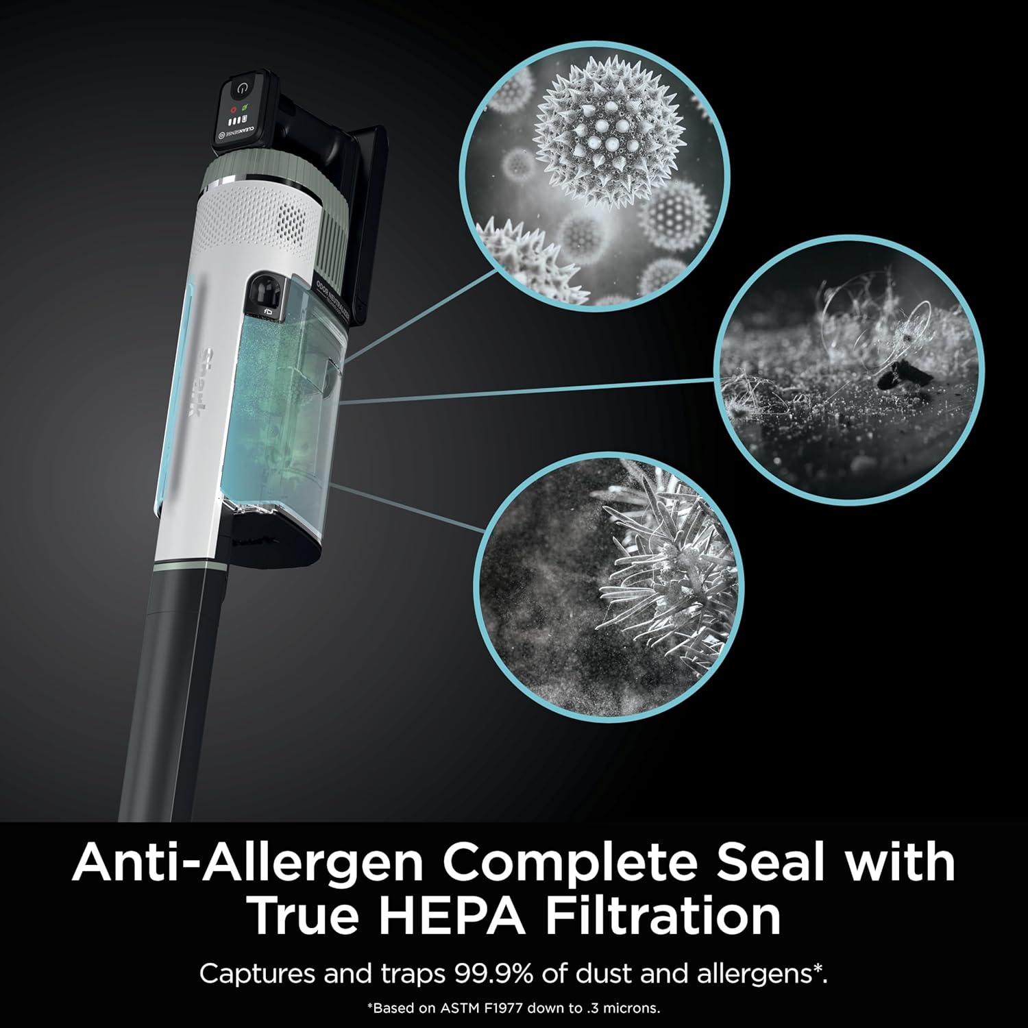 Shark Cordless Pro Vacuum with Clean Sense IQ and Odor Neutralizer, PowerFins Plus Brushroll, Includes Duster Crevice Tool, Up to 40 Minute Runtime, Without MultiFLEX, IZ562H