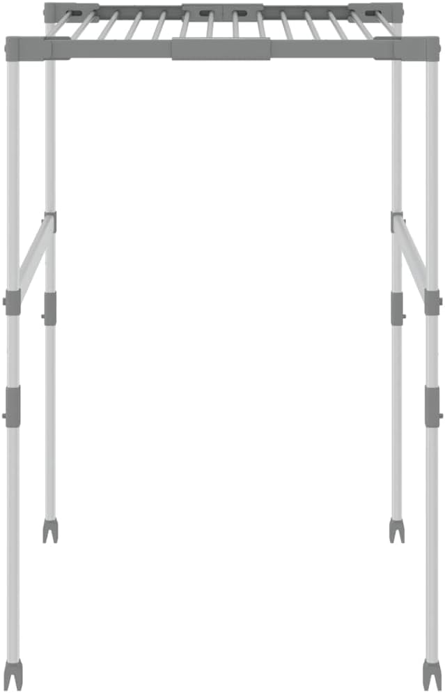 vidaXL - Classic Aluminum Laundry Dryer with Ample and Adjustable Hanging Space, Lightweight and Durable with Self-Protecting Oxide Layer, Easy Assembly Required