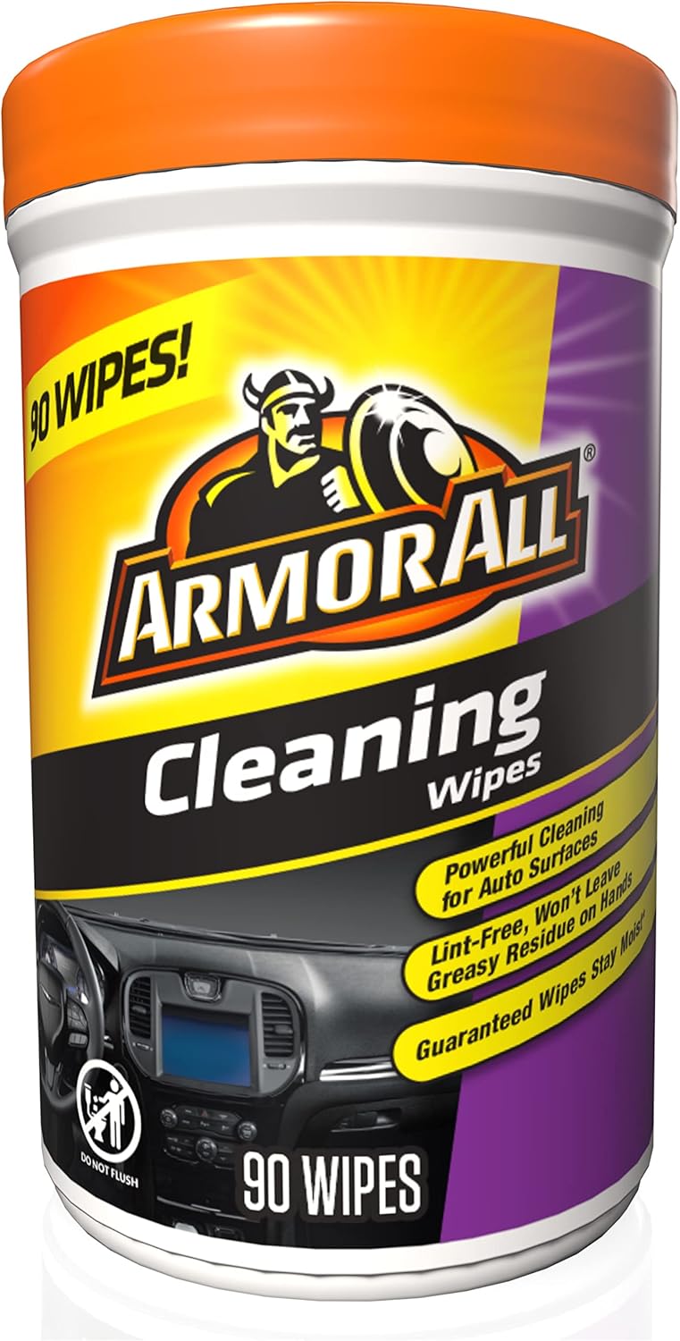 Armor All 2.5 Gallon 2 Peak HP Wet/Dry Utility Shop Vacuum with Car Cleaning Wipes, 90 Count