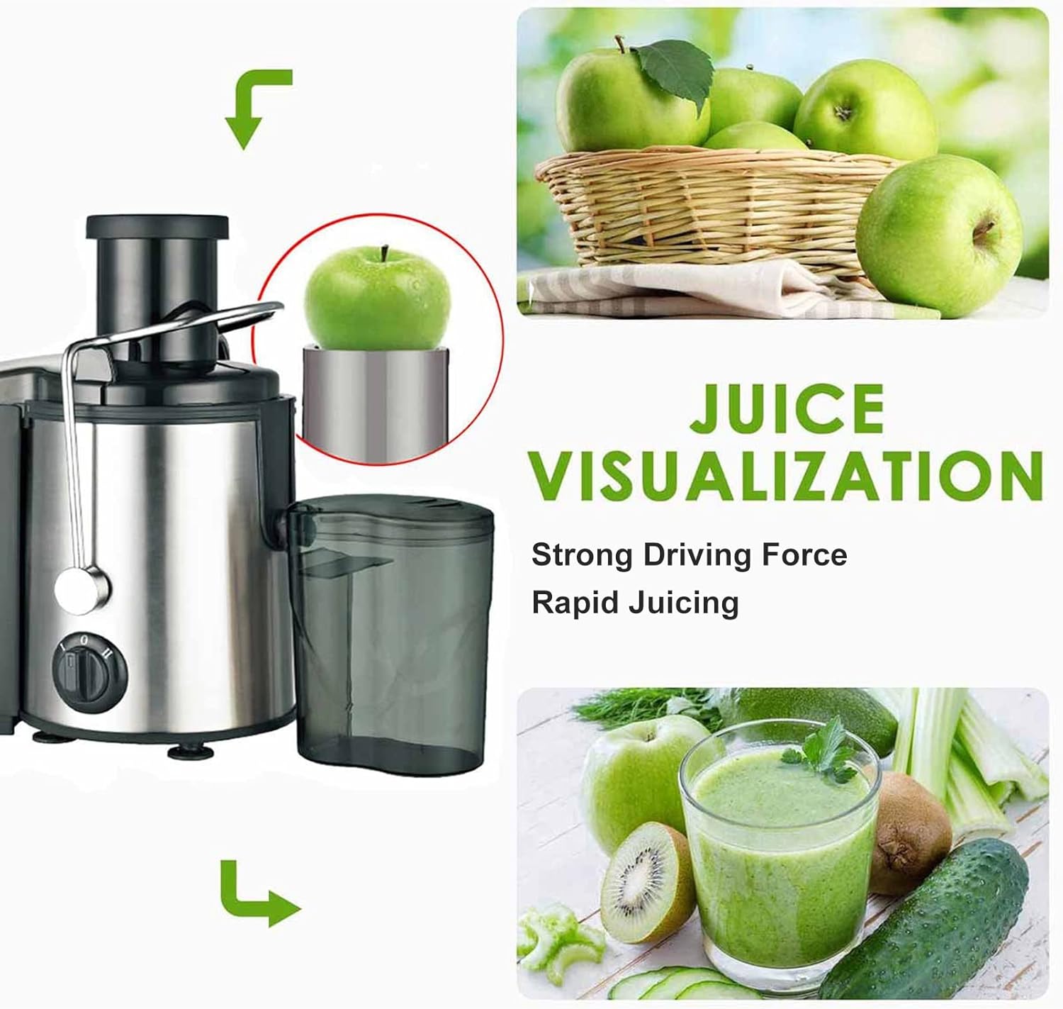 1000w Professional Blenders,Professional Blenders for Kitchen,Safe Chop Grind 2 Speed Blender for Puree Ice Crush Shakes Fruits Vegetables(US 110V)