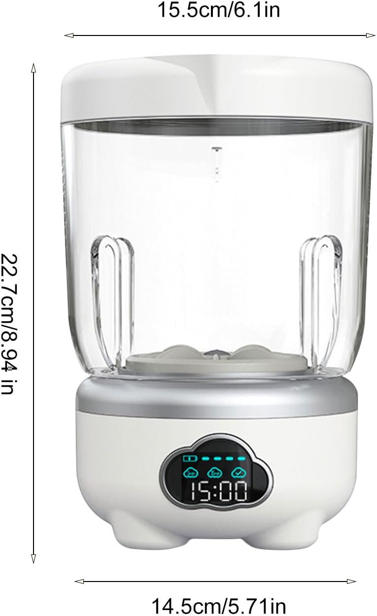 Mini Washing Machine - 1.6l Rechargeable Underwear Washer | Panty Washing Machine for Apartment Home Dormitory Camping Travel Socks Delicate Fabrics Towels Laundry