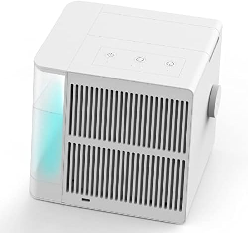Mini Air Conditioner, 800ML Water Tank Room Evaporative Air Cooler, Personal Air Conditioner for Bedroom, Office, Desk