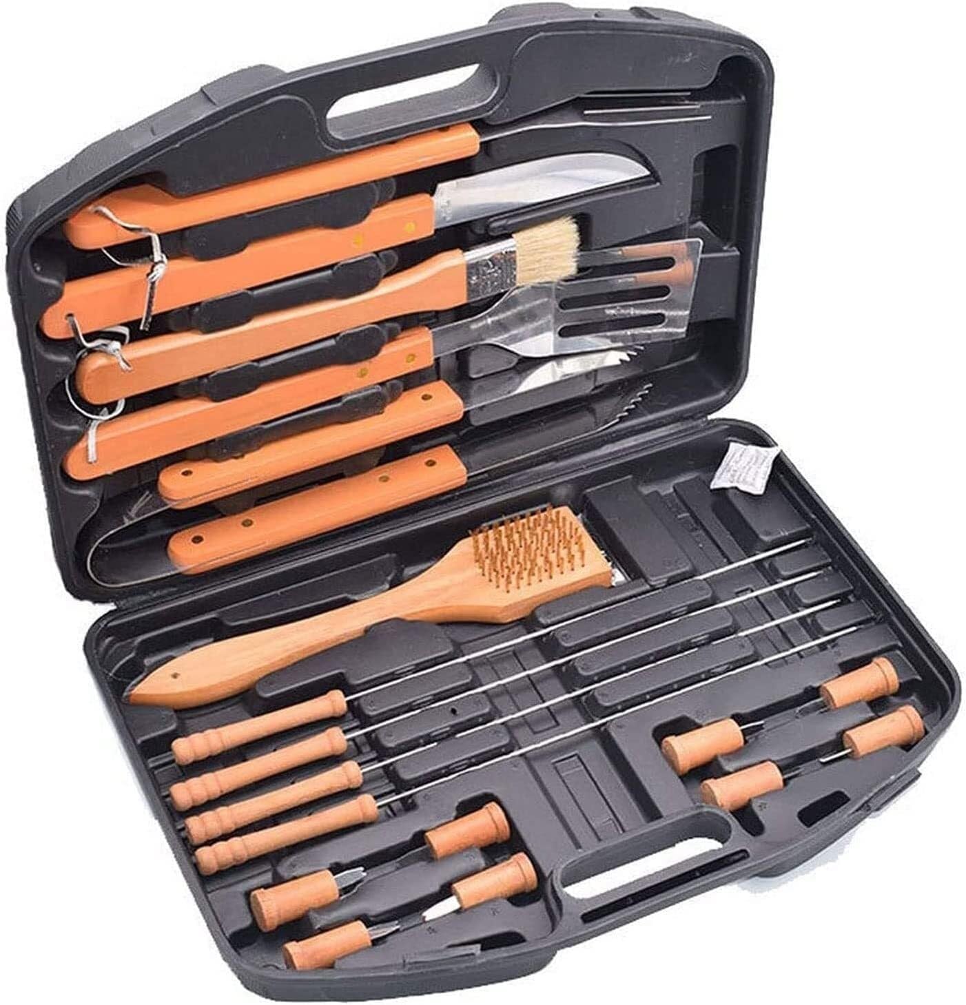 18-Piece BBQ Grill Tool Set with Storage Case, Stainless Steel BBQ Accessories for Outdoor Cooking & Camping