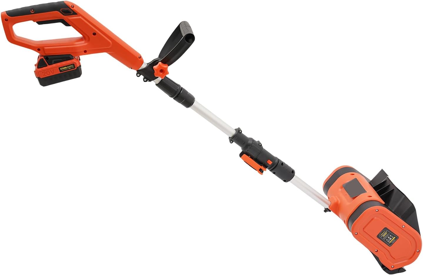 Cordless Snow Shovel Battery Powered Snow Blower, 20V Small Electric Snow Thrower Shovel with Auxiliary Handle, 4.0Ah Battery & Charger, 12.6in Width, 5.9in Depth & 26.3ft Throwing Distance