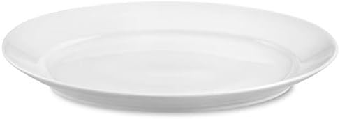 Pillivuyt, XX Large Classic White Oval Porcelain French Serving Platter, Turkey Platter, 21.5 Inches x 13.5 Inches, Oven, Freezer, Microwave to Table