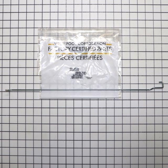 Allstar Appliance Parts WP4452395 AA Microwave Left Side Torsion Spring, White, 1 Pound, 27x3x6 Inches, MICROWAVE OVEN, Touch Screen, Microwave Radiation, 1 Pound Max Weight Capacity, Spring