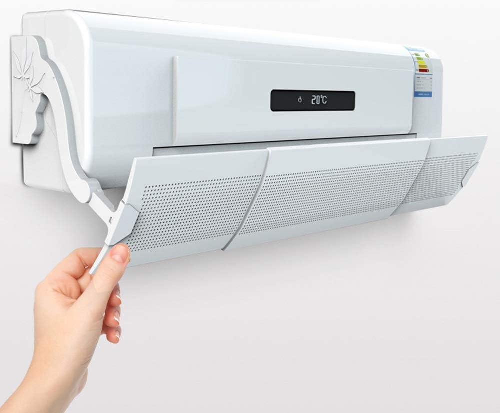 Air conditioning wind deflector Retractable, Air Conditioner Baffles, 180° Rotation Anti Direct Blowing, Lightweight Plastic Material