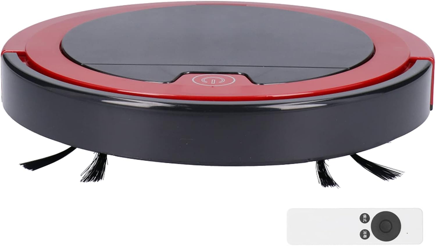 Intelligent Remote Control USB Rechargeable Floor Dust Sweeping Robot Vacuum Cleaner DC5V Red