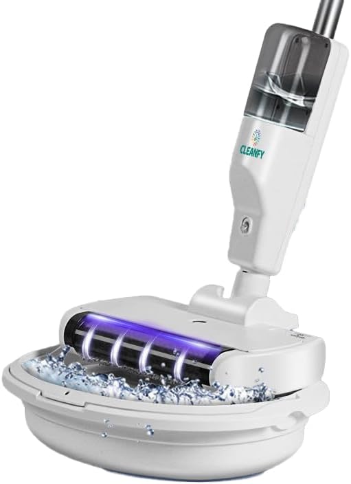 Ecofy 3-in-1 Cordless Vacuum Cleaner, Spray Humidification, One-Click Cleaning, for Carpets/Hardwood Floors, 500ml Dustbin