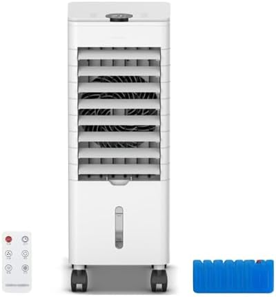 Evaporative Cooler, Portable Air Conditioners, can be Scheduled, with Handle, 3 Speeds, with Ice Curtain and 4L/2bal Water Tank, for Home Office