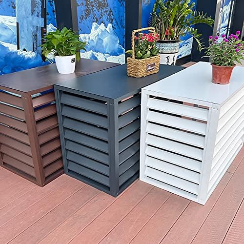 Air Conditioner Cover,Air Conditioner Privacy Fence Decorative Screen,All Weather Anti Theft AC Covers Split Air Conditioner Covers,Air Conditioner Covers for Outside Units,Ac Cover for Outs