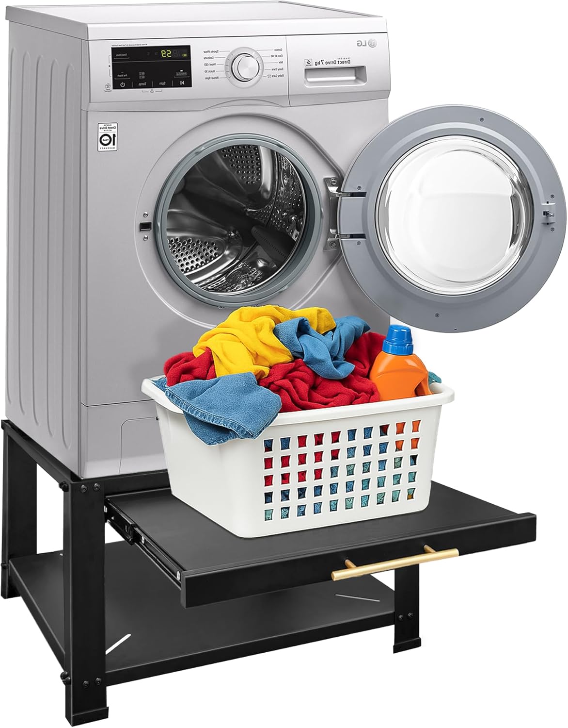 Royxen Washer and Dryer Pedestals with Drawer,29