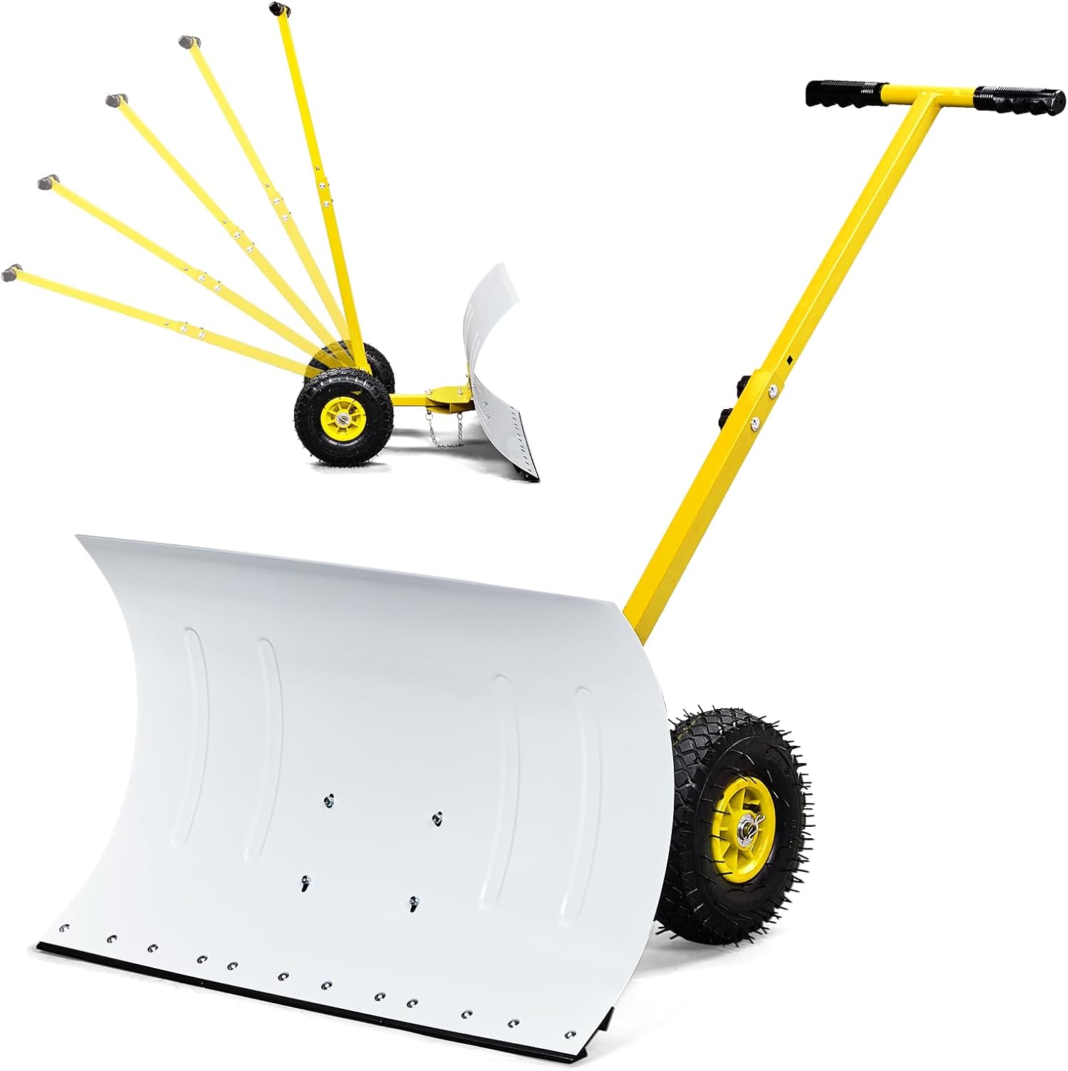 Outvita Snow Shovel with Wheels, 29
