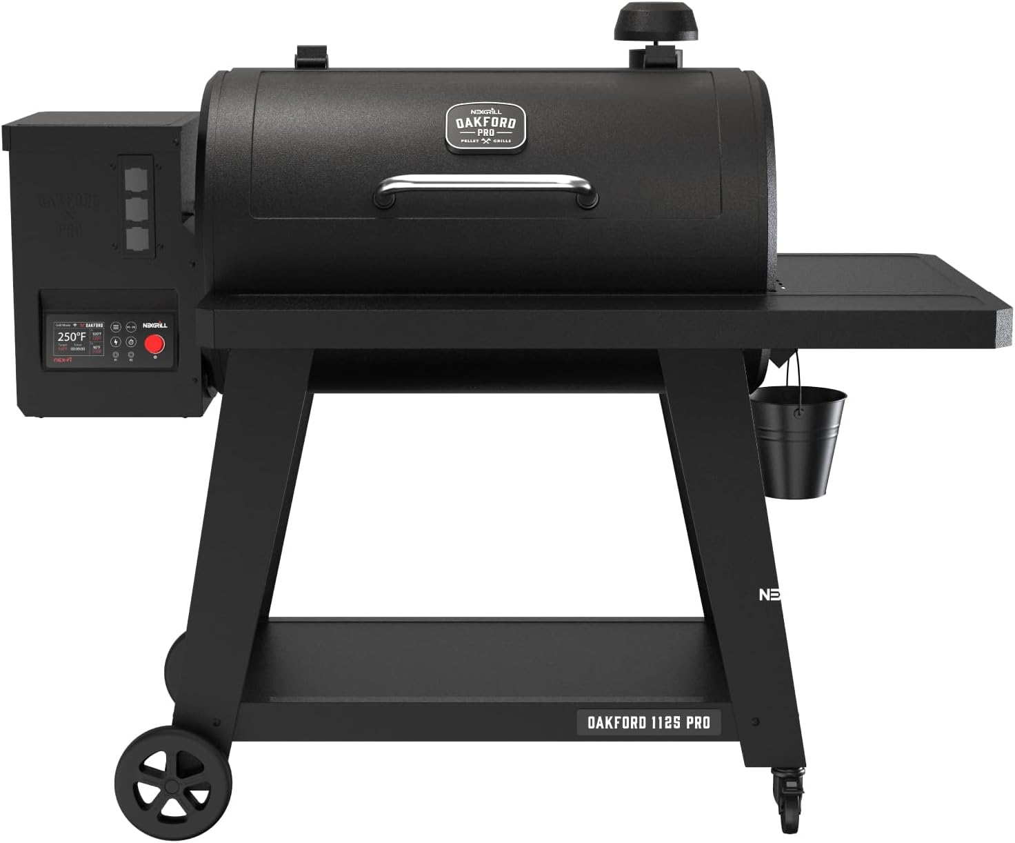 Oakford 1125 Pro Pellet Gril with 1069 SQ In Cooking Area, Cast Iron Grates, I-Site View Indicator, Heavy Duty Pellet Smoker Grill with Bluetooth Connectivity - 910-0513