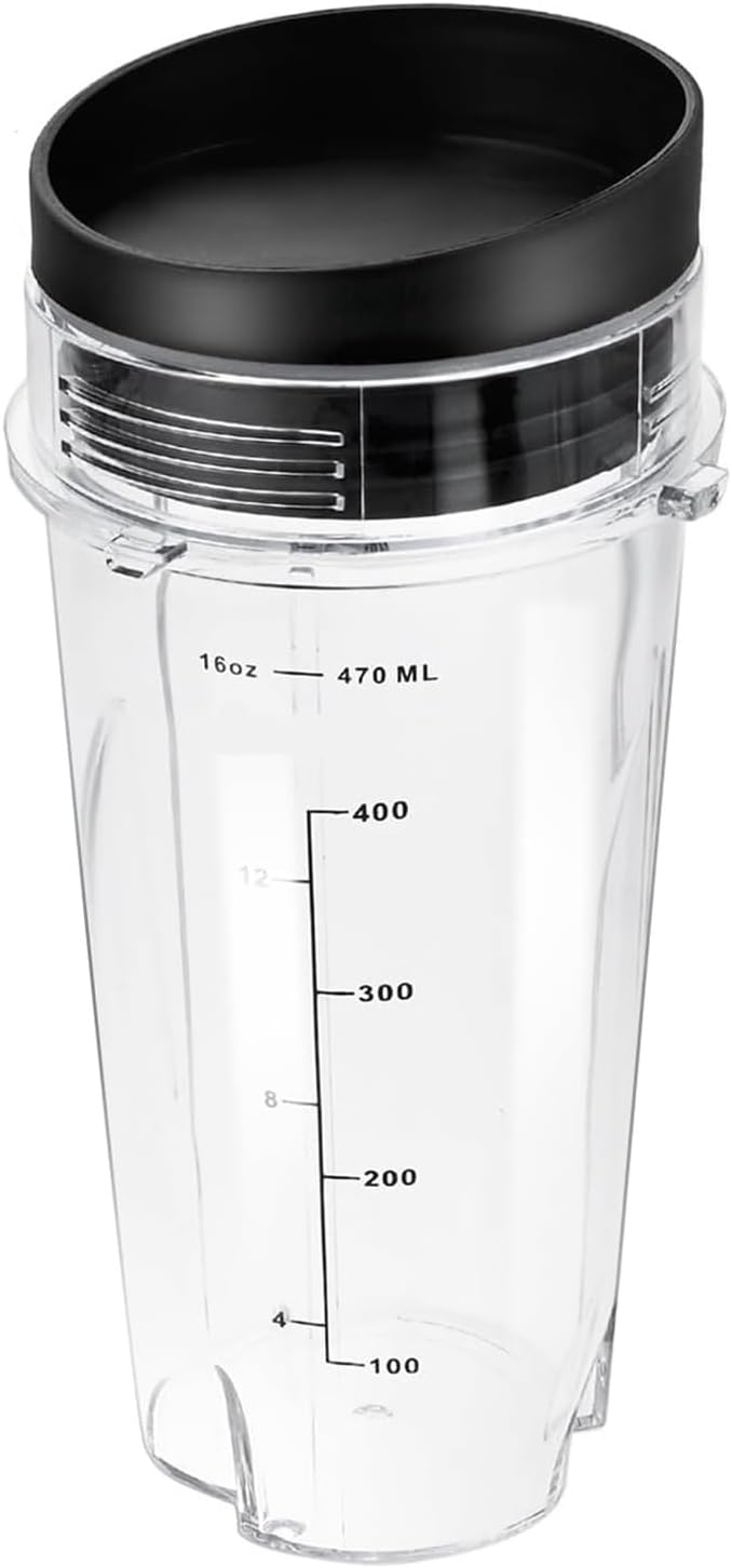 16oz Blender Cups，Compatibility For Nutri Ninja Cup With Scale And Sip Lid For BL-770/780/660/740/810