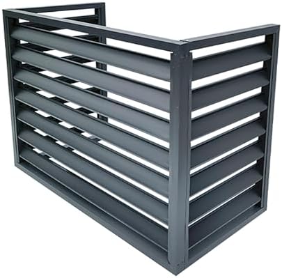 Outdoor Air Conditioner Protection Cover For Outside Units, Aluminum All Weather Protective, Trash Can Enclosure Flower Stand Decorative Privacy Screen, Condenser Protective Cover AC Unit Cover ( Co