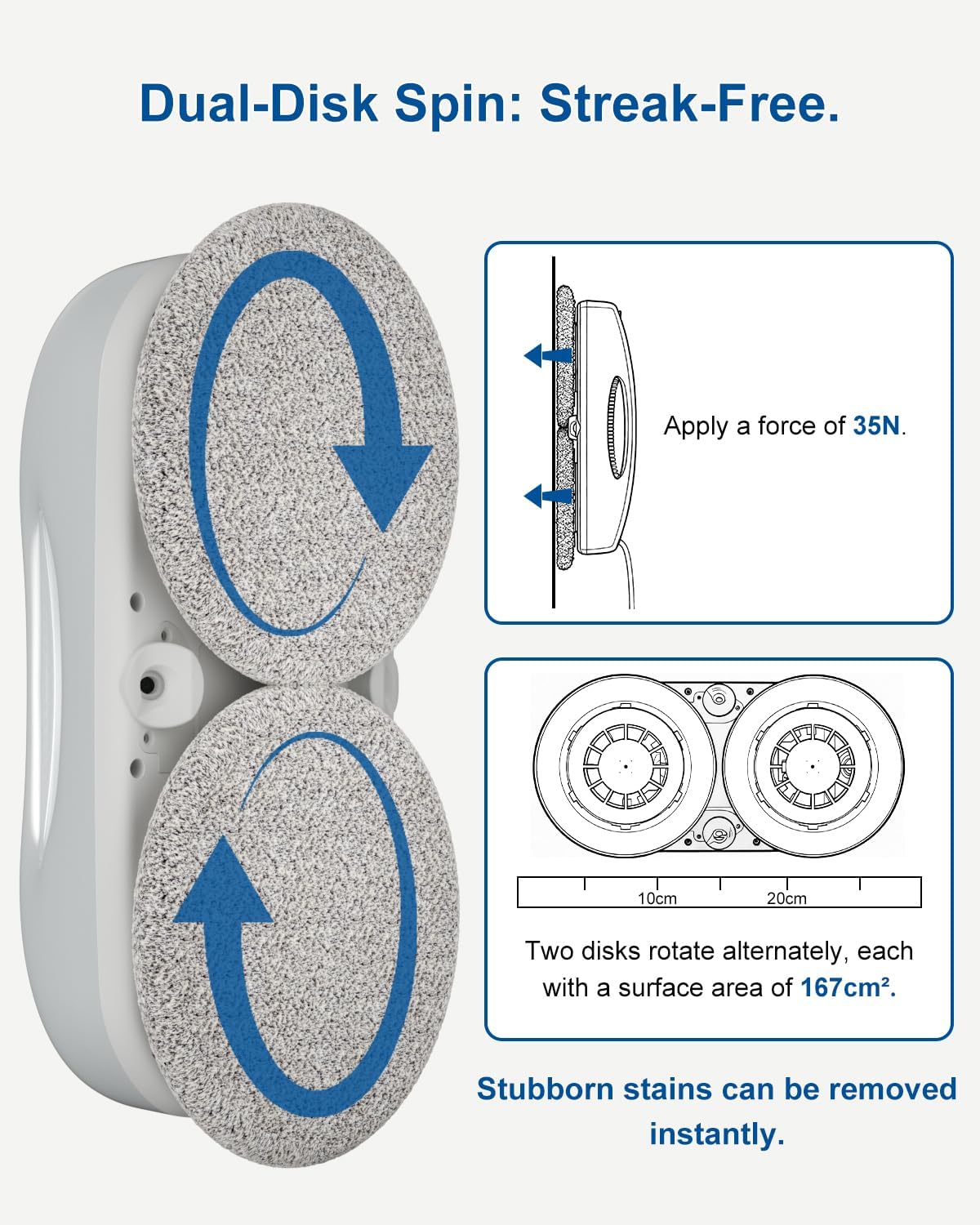 S9PRO Window Cleaning Robot,Window Cleaner Robot with Portable Station Suitable for Stubborn Stains Intelligent Path Planning Automatic Dual Water Spray Edge Detection