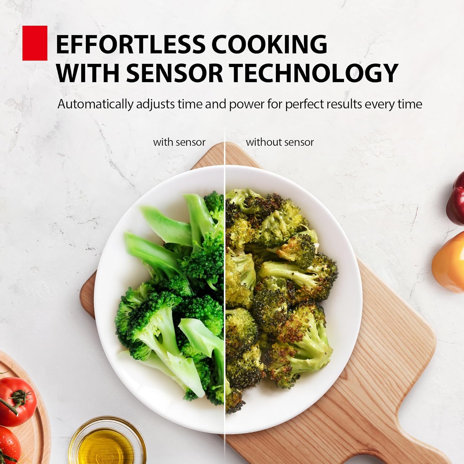 TOSHIBA ML4-EM22PAIT(SS) Countertop Microwave Oven with Sensor Cook, 6 Auto Menus, Origin Inverter, Child Lock, 2.2 Cu Ft for Large Family, 16.5 Inch Removable Turntable, 1200W, Stainless Steel