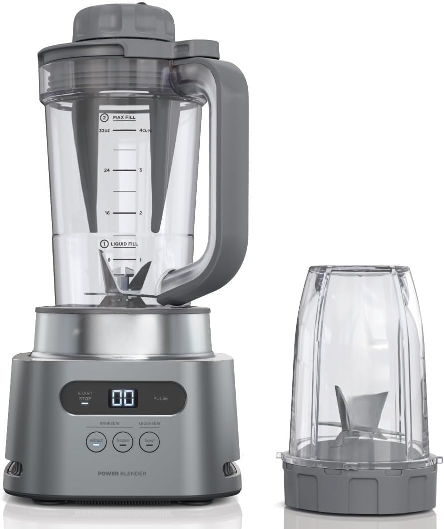 Ninjjaa TWISTi High-Speed Blender: 1500W, Auto-iQ, Twist Tamper for Smoothies & Nutrient Extraction,Frozen Drinks & Spreads with Hybrid-Edge Blades