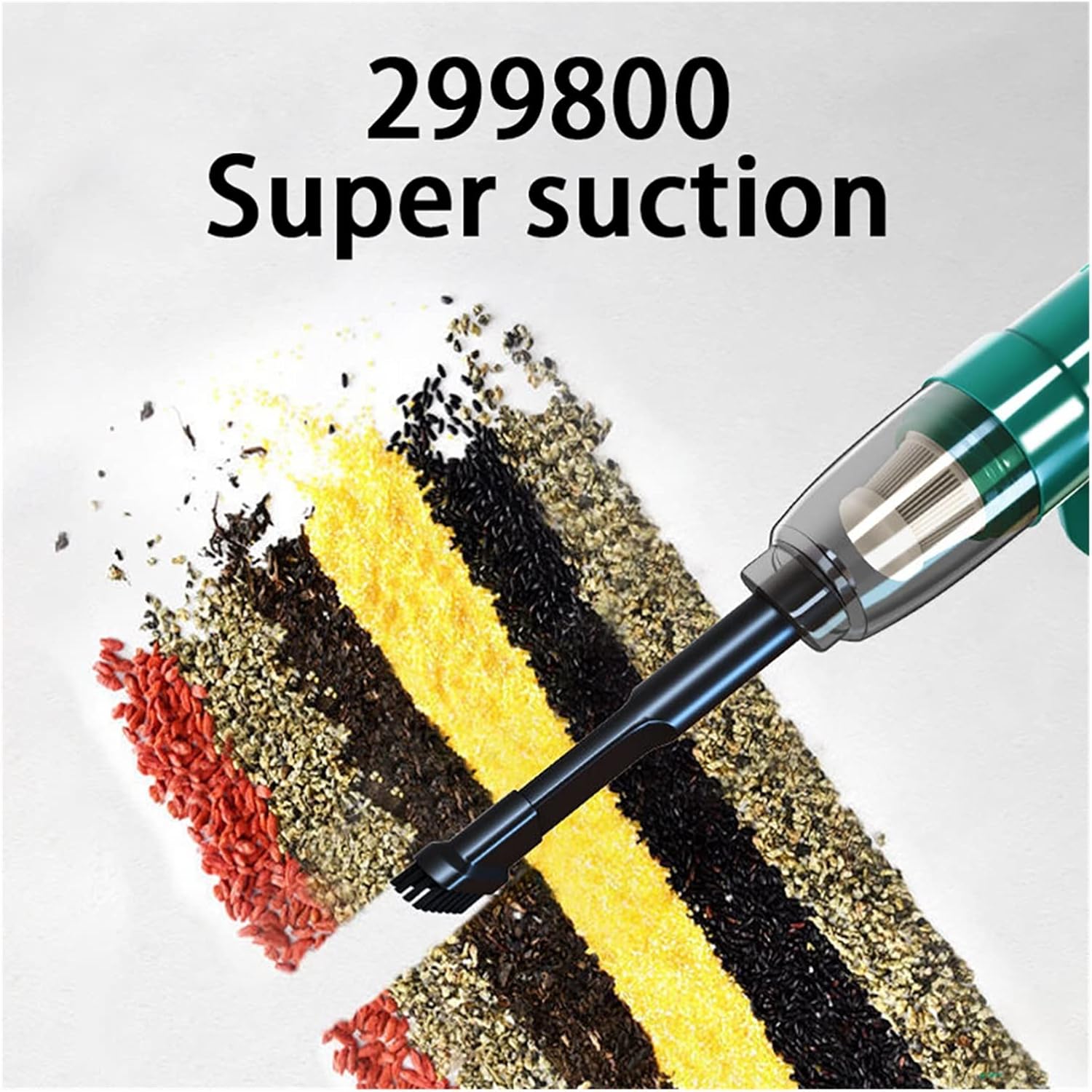 Portable Car Vacuum Cleaner 290000PA Rechargeable Handheld Vacuum Cleaner for Car Wired Wireless Dust Catcher Cyclone Suction (Color : USB Charging-05)