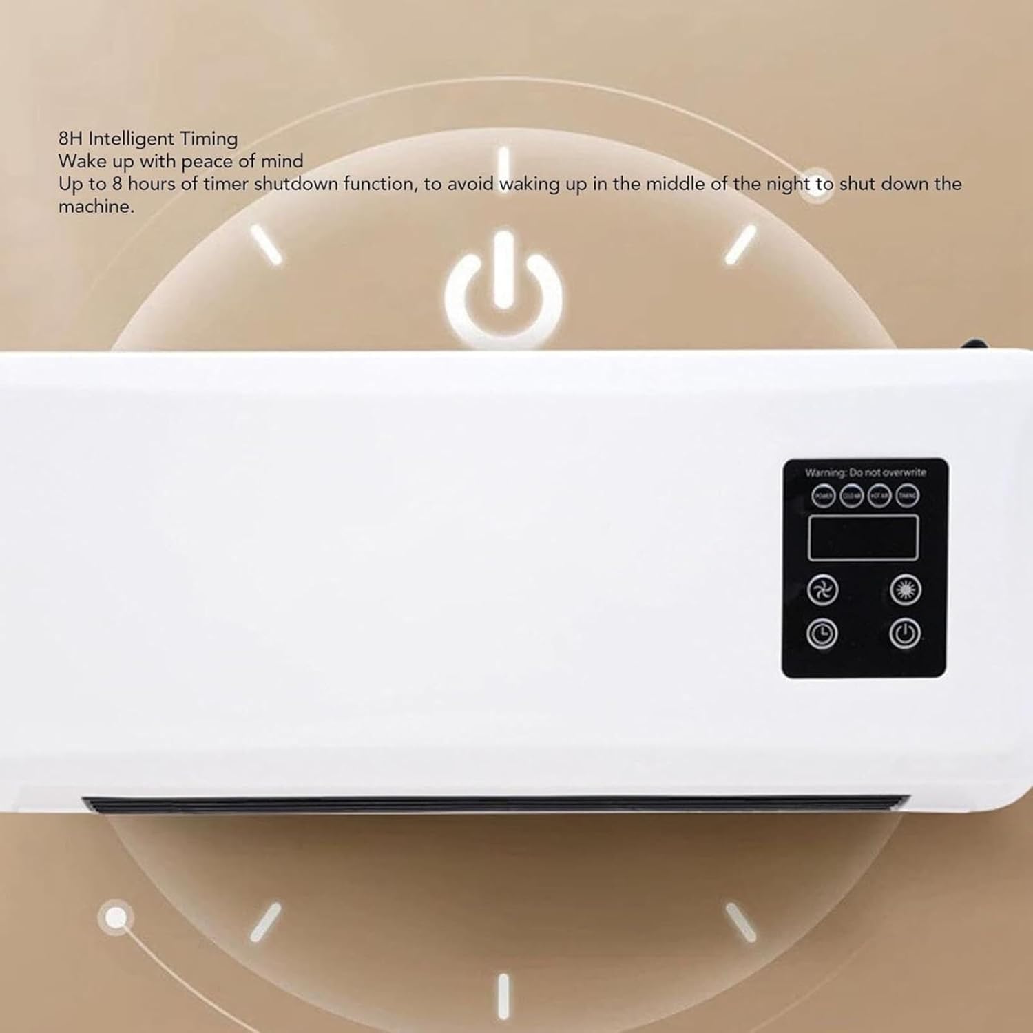 1500W Mini Air Conditioner,Cooling and Heating Function Air Cooling Heating Fan,Through-the-Wall Air Conditioners Wall Mount Air Conditioner and Heater for Bedroom Living Room YYBHDQPFS, zhanglan999