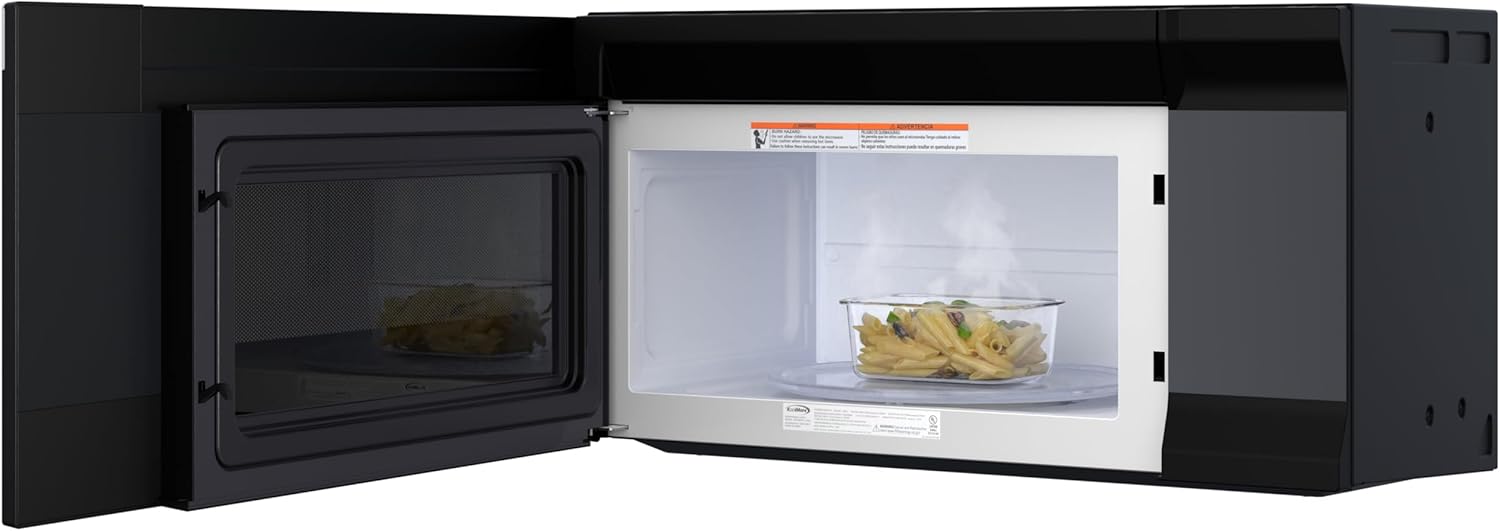 KoolMore 30-inch 1.6 cu. ft. Over the Range Microwave Oven with Sensor Cooking, 1,000 Watts and 300 CFM in Stainless-Steel and Black, UL Listed