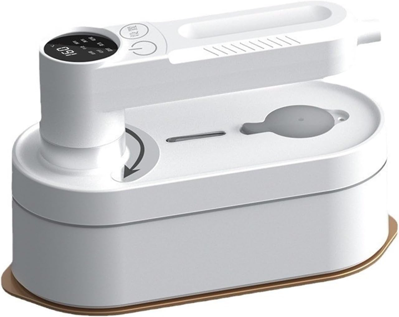 Handheld Garment Steamer, Foldable Handheld Garment Steamer Portable Travel Iron Machine Digital Display Clothes For Home And Trip Use,Steaming & Ironing,(White)