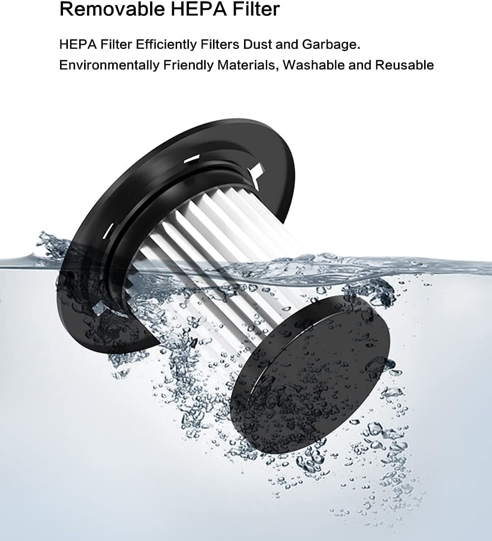 Quiet Stick Vacuum Cleaner Cordless Lightweight, Powerful Suction Handheld Lightweight Cordless Upright Vacuum Cleaners Rechargeable with HEPA Filter, Stick Vacuum for Pet Hair Hardwood Floors, Carpet