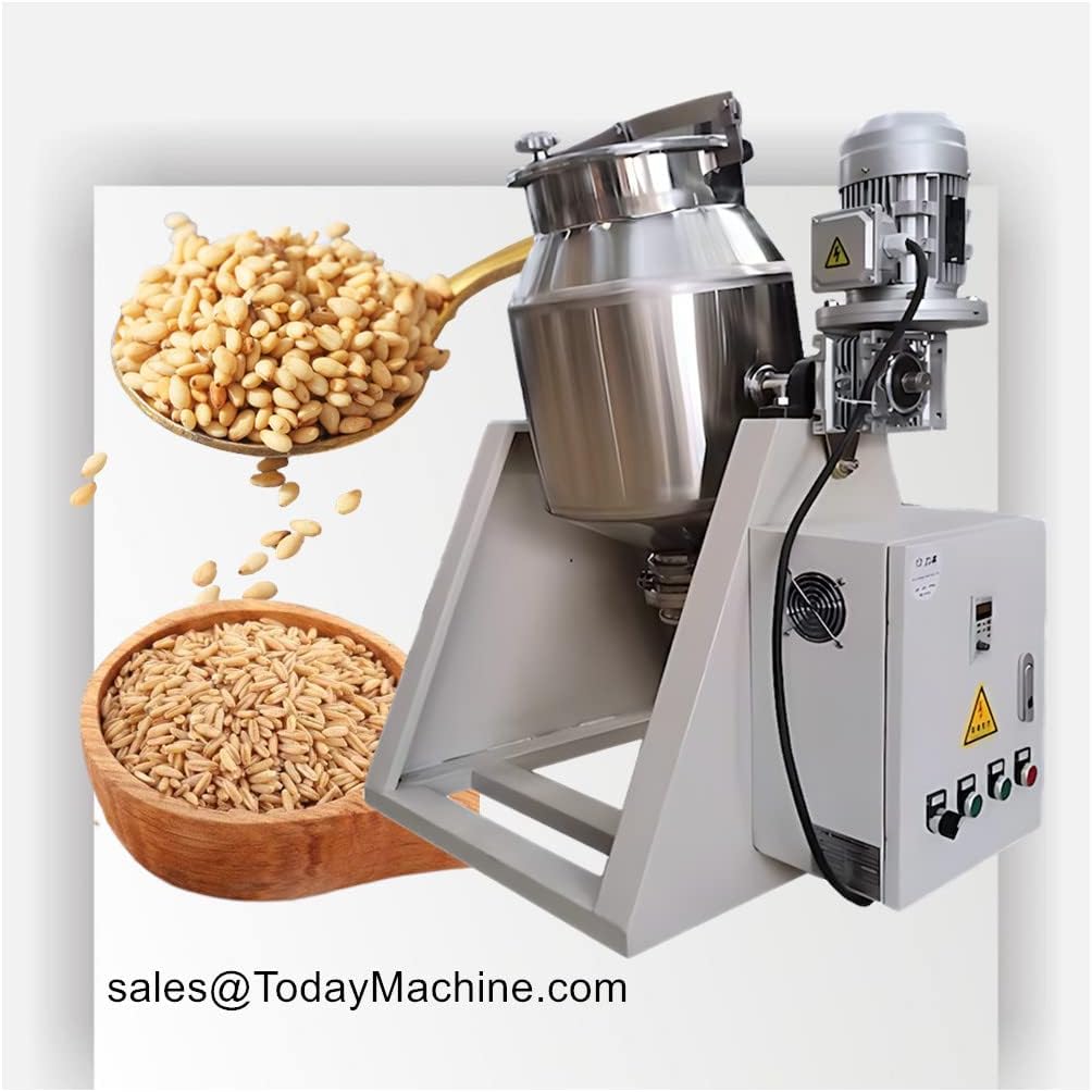 Stainless Steel Waist Drum Shape Mixing Machine Blending Equipment Flour Food Powder Premix Blender Double Cone Mixer
