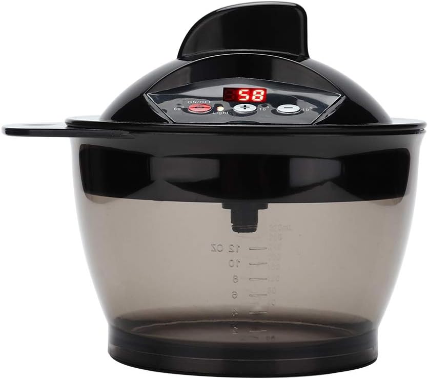 Electric Mixer, Electric Blender, with Scales Mixing Bowl, US Plug Automatic Dye Cream Blender for Hair Salon Home