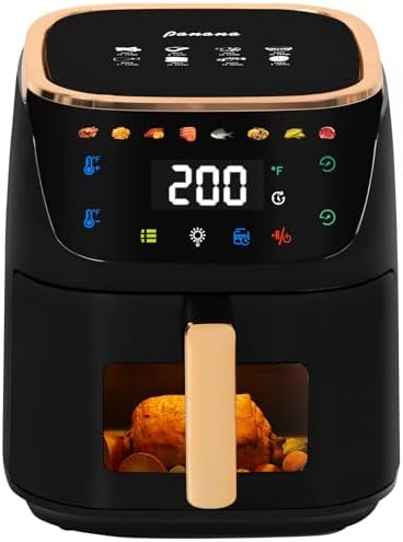 Panana Air Fryer, 8QT Large Capacity Air Fryer, Oilless Healty Cooker Airfryer Oven with 8 Presets, 1500W Air Fryers for Quick Meal, Home Use
