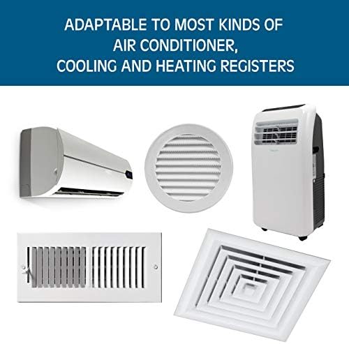 AIR WING Pro, Angle Adjustable Air Conditioner Deflector helps Cooling/Heating Air Circulation, Anti Blast, Wind Baffle and Direction, Anti-Condensation (Ivory, Set of 4)