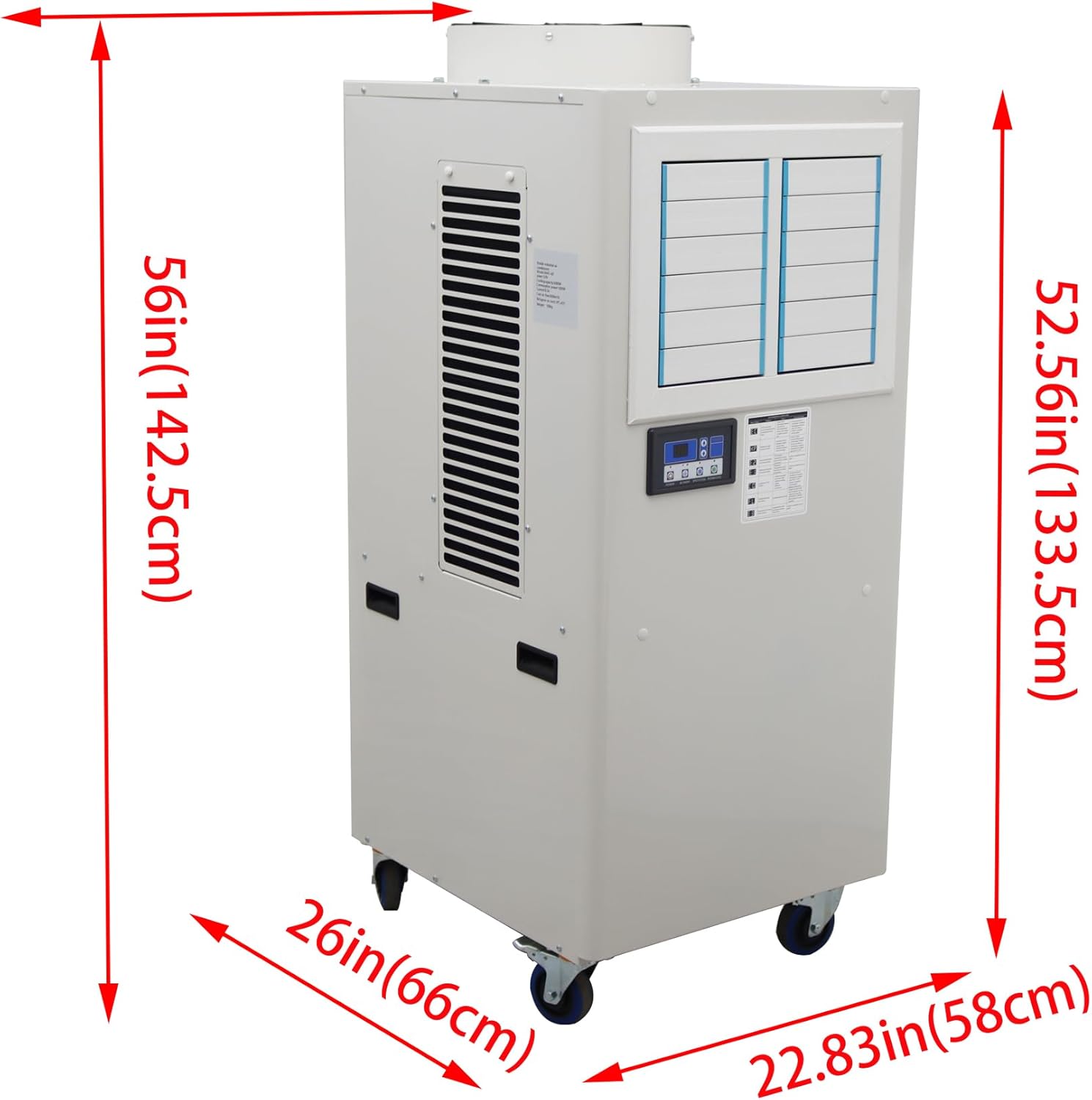 Industrial Air Conditioner Portable Mobile Spot Cooler Industrial Grade Commercial Indoor Outdoor Machine Louver Type 220V 1820W