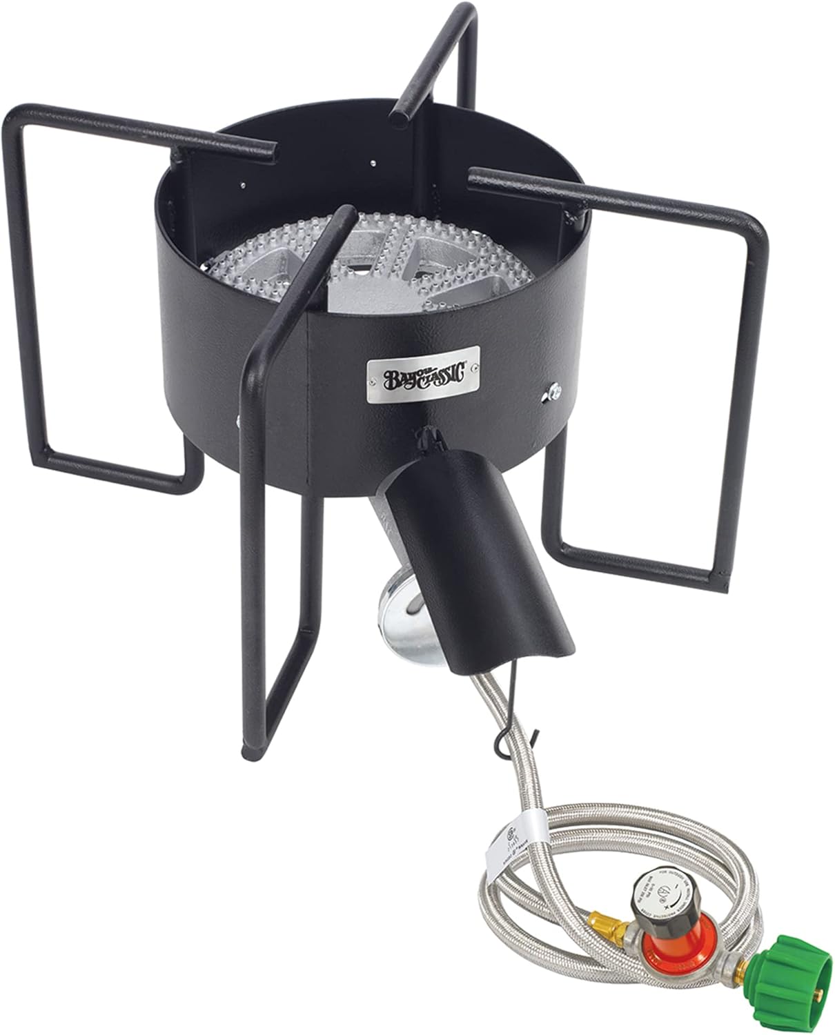 Bayou Classic KAB6 Bayou Banjo Cooker - Propane Burner for Outdoor Cooking, Outdoor Stove - Crawfish Boiler, Homebrew Burner - Large Stock Pots - Fish Boil, Gumbo, Soup, Stew, Brewing, Tamales