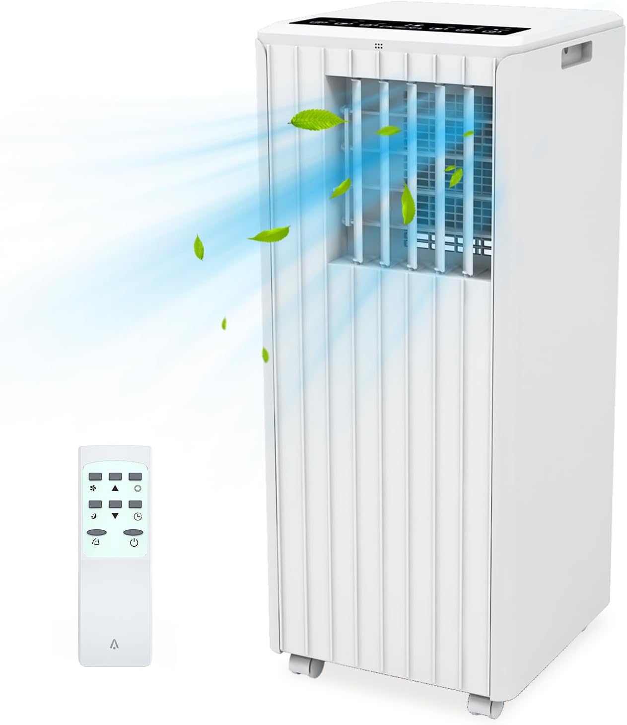 3-in-1 Portable Air Conditioner with Built-in Dehumidifier Function, Fan Mode, Remote Control, 8,000BTU, Cool to 350 Sq.Ft, for Home