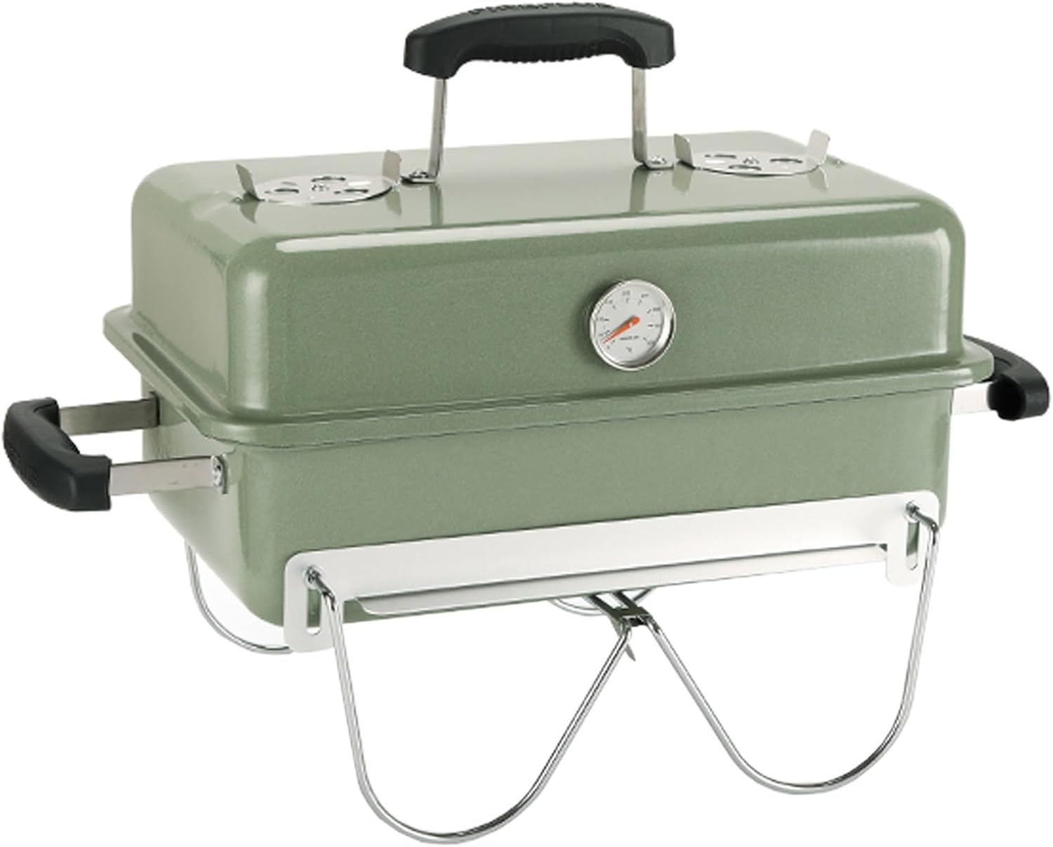 Folding Lightweight Outdoor Cooking Grill, Mini Grill Outdoor, Camping Grill for Camping Hiking Picnic and Backyard Barbecue(Green)