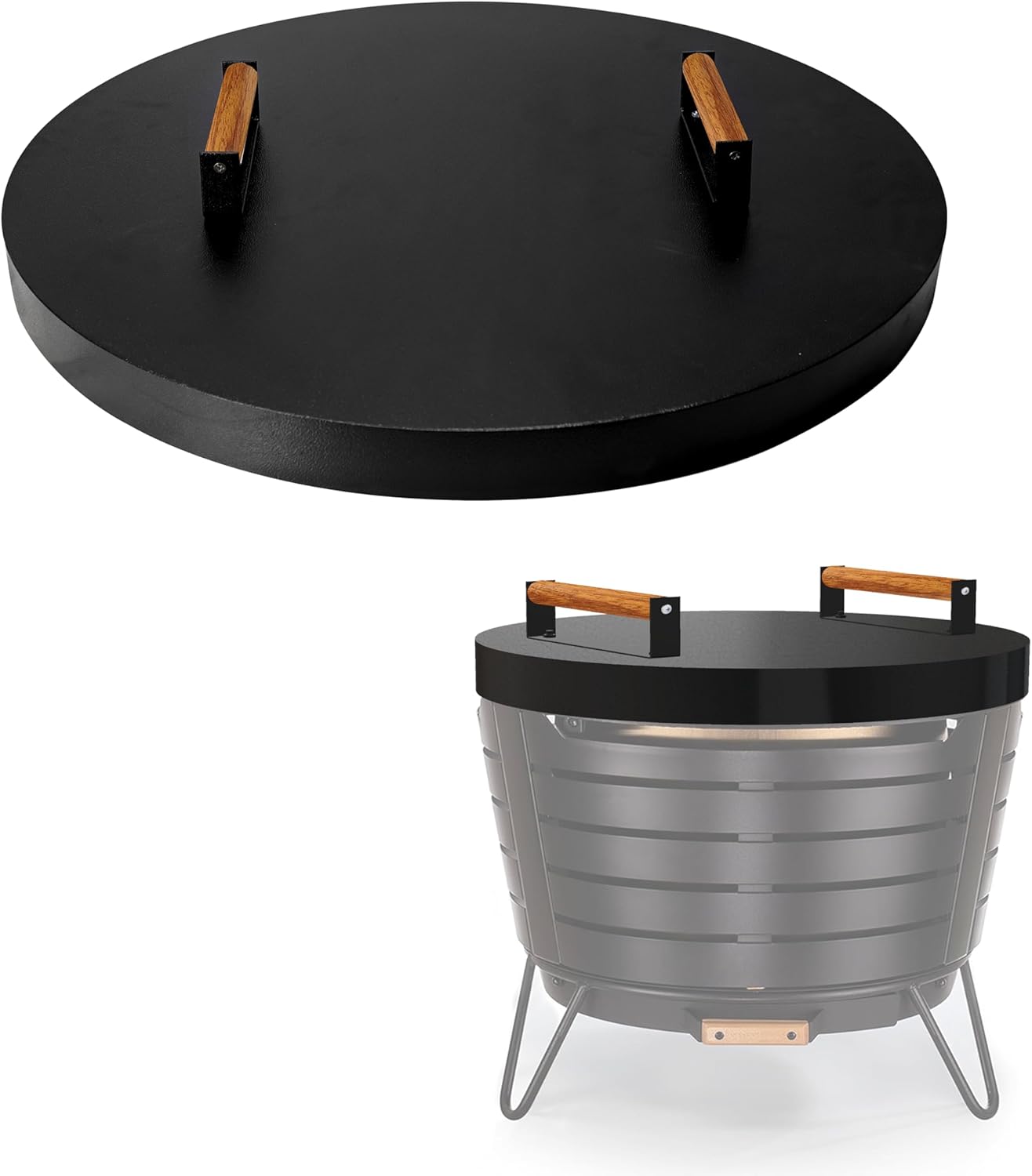 FEBTECH Firepit Lid Compatible with Fire Pit Inside up to 23