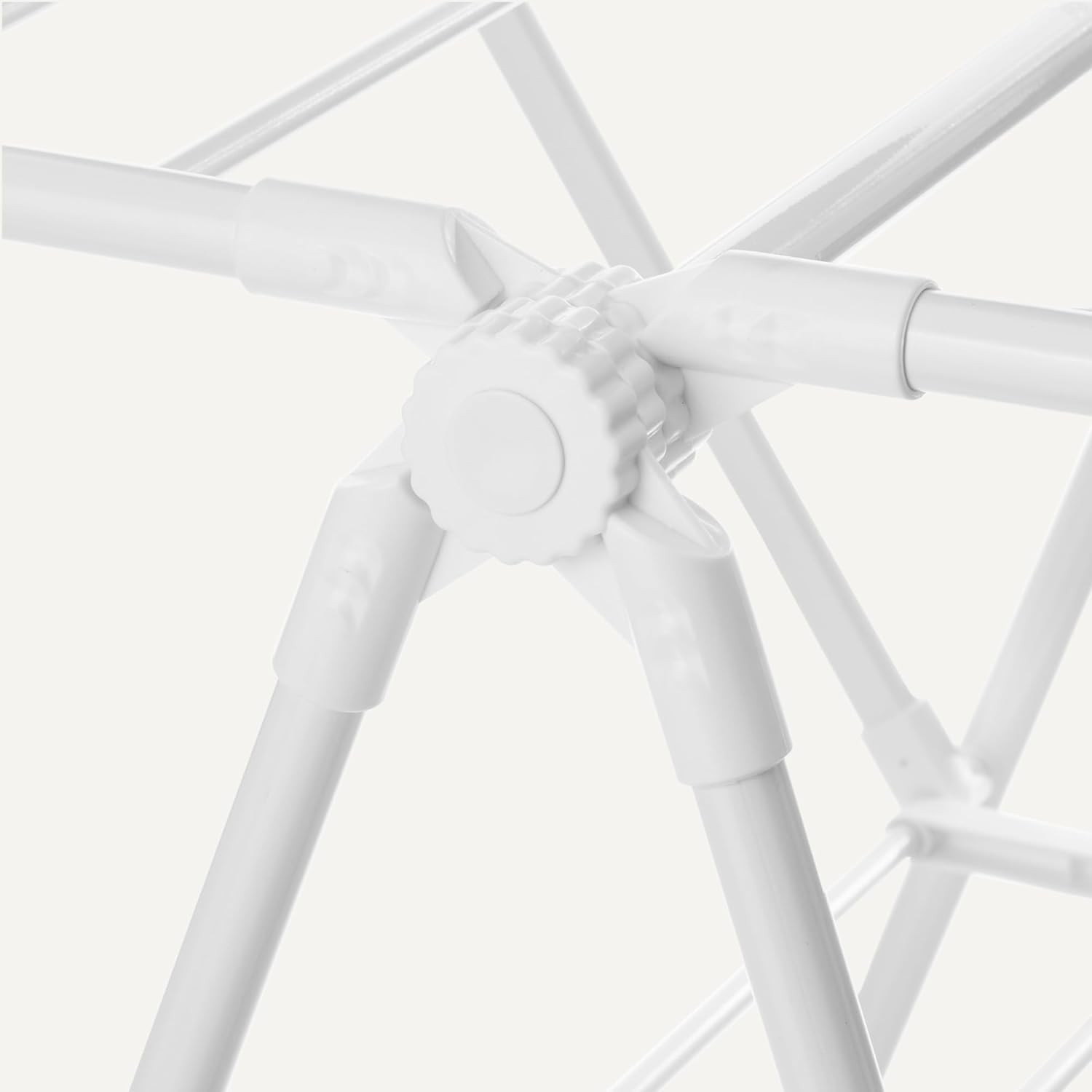 Amazon Basics Foldable 4-Wing Metal Clothes Drying Rack, 61x23.6x49.6 inches, White