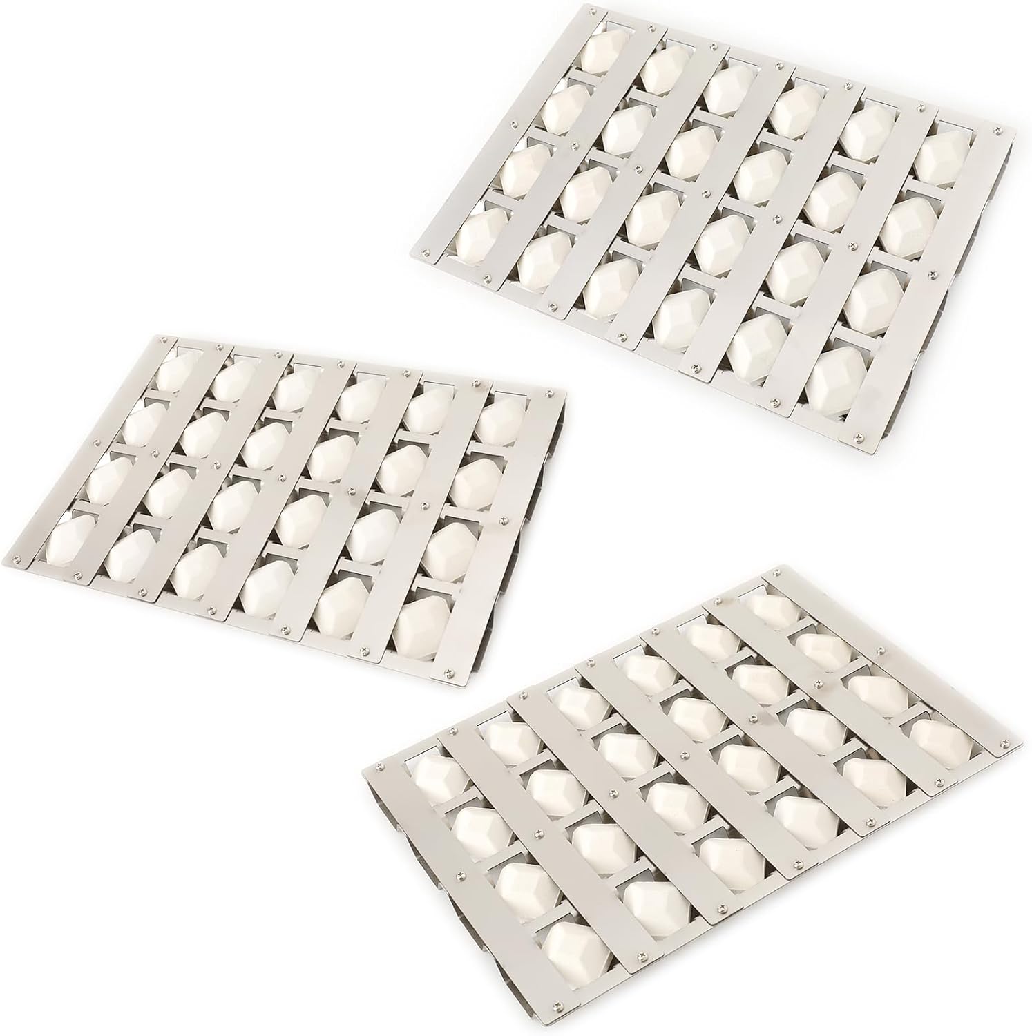 Briquette Tray for Alfresco ALX2 ALX2-30 ALX2-42 ALX2-56 Grill Replacement Parts for Alfresco LX2 ALXE ALXE-30 ALXE-42 ALXE-56 Heat Plate Flame Tamer with 72 Ceramic Briquettes