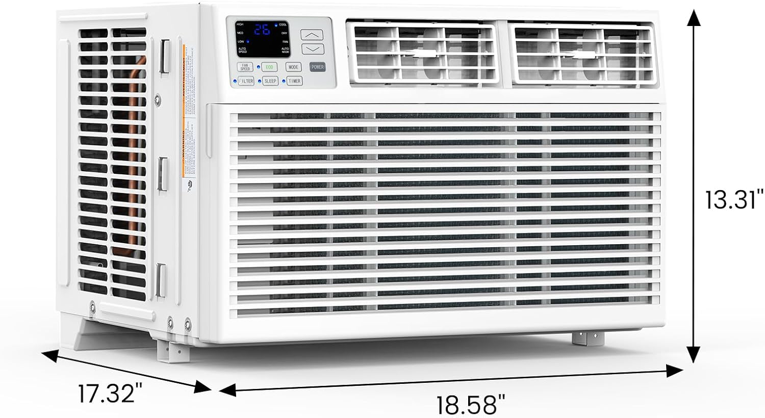Window Air Conditioner, 12000 BTU Window AC Unit, Cooling Room 550sq.ft, Fast Cooling, 24H Timer,Dehumidifier Mo, Energy Saving, Remote Control for Living Room, Bedroom, Office
