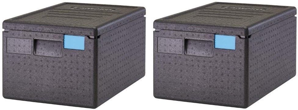 Cambro, Black EPP180SW110 Cam GoBox Top-Loader Food Pan Carrier, (Pack of 2)