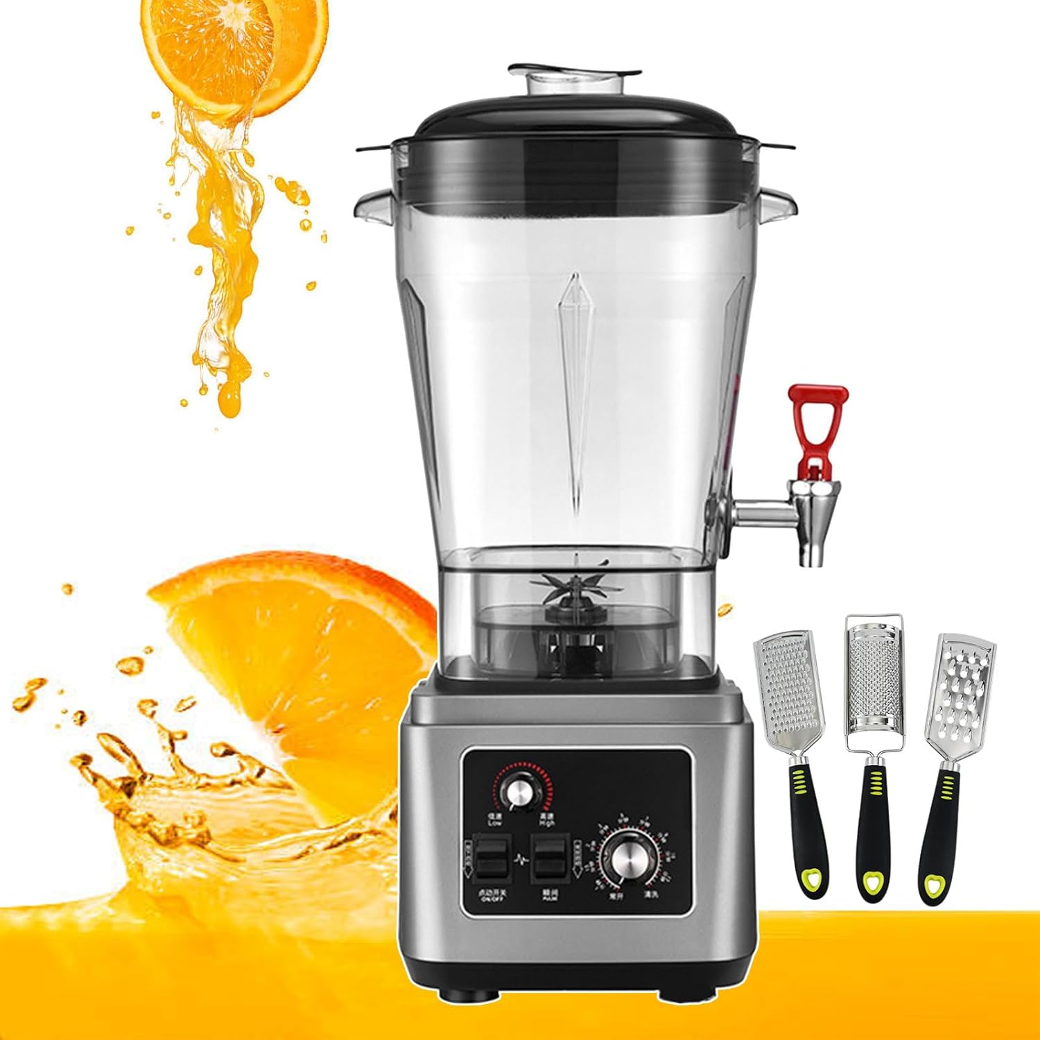 2900w Stand Mixer Kitchen Sink Blenders, Food Processors and Grinder with 7 Speed, Electric Beverage Machine Ice Blender for Smoothies, Mixing and Food Processing (11l/15l/19l),15L