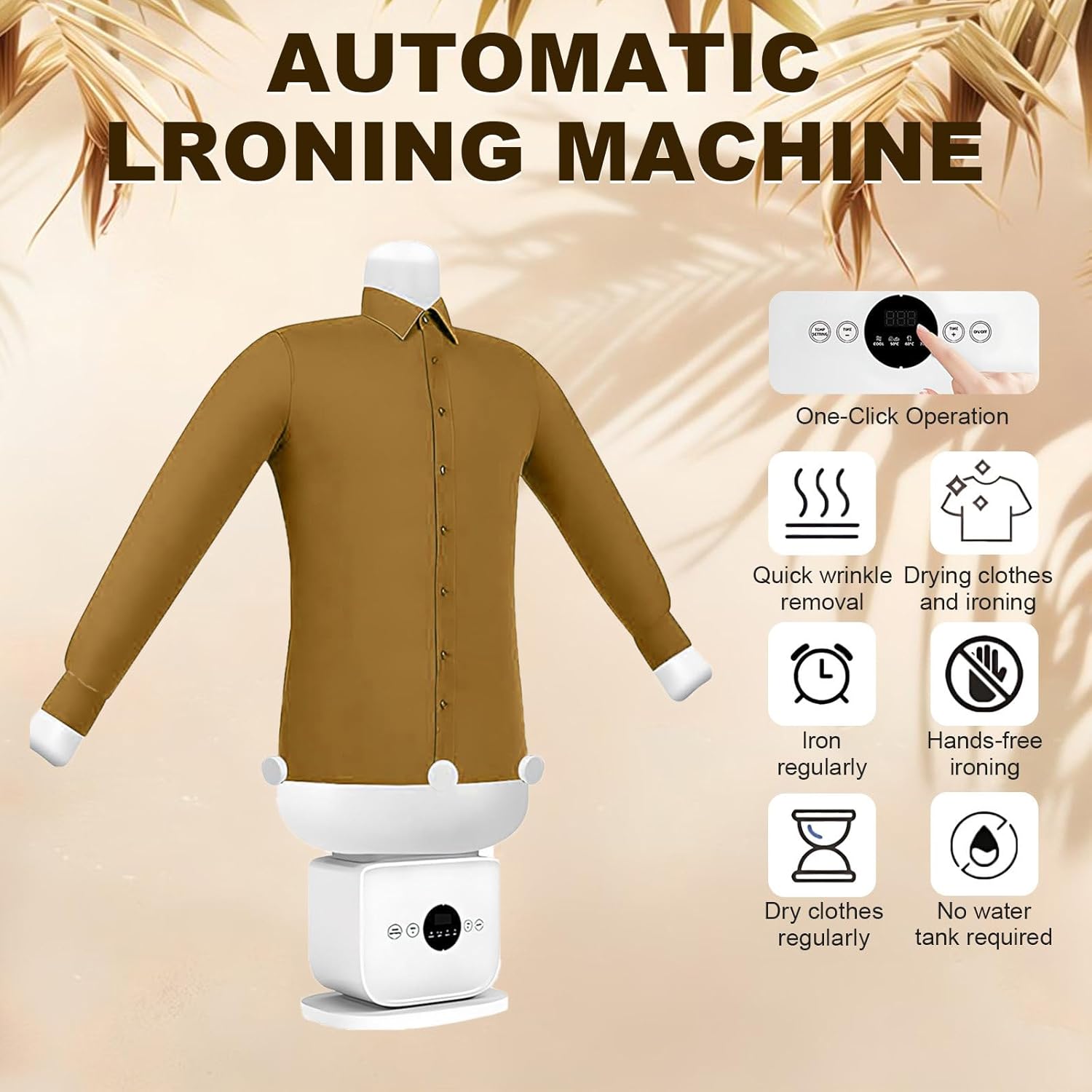 Portable Automatic Ironing Machine,1250W Wireless Vertical Steam Iron with Four Internal Sock Clips,Clothes Drying Rack & Hanging Garment Steamer for Clothes and Fabric A