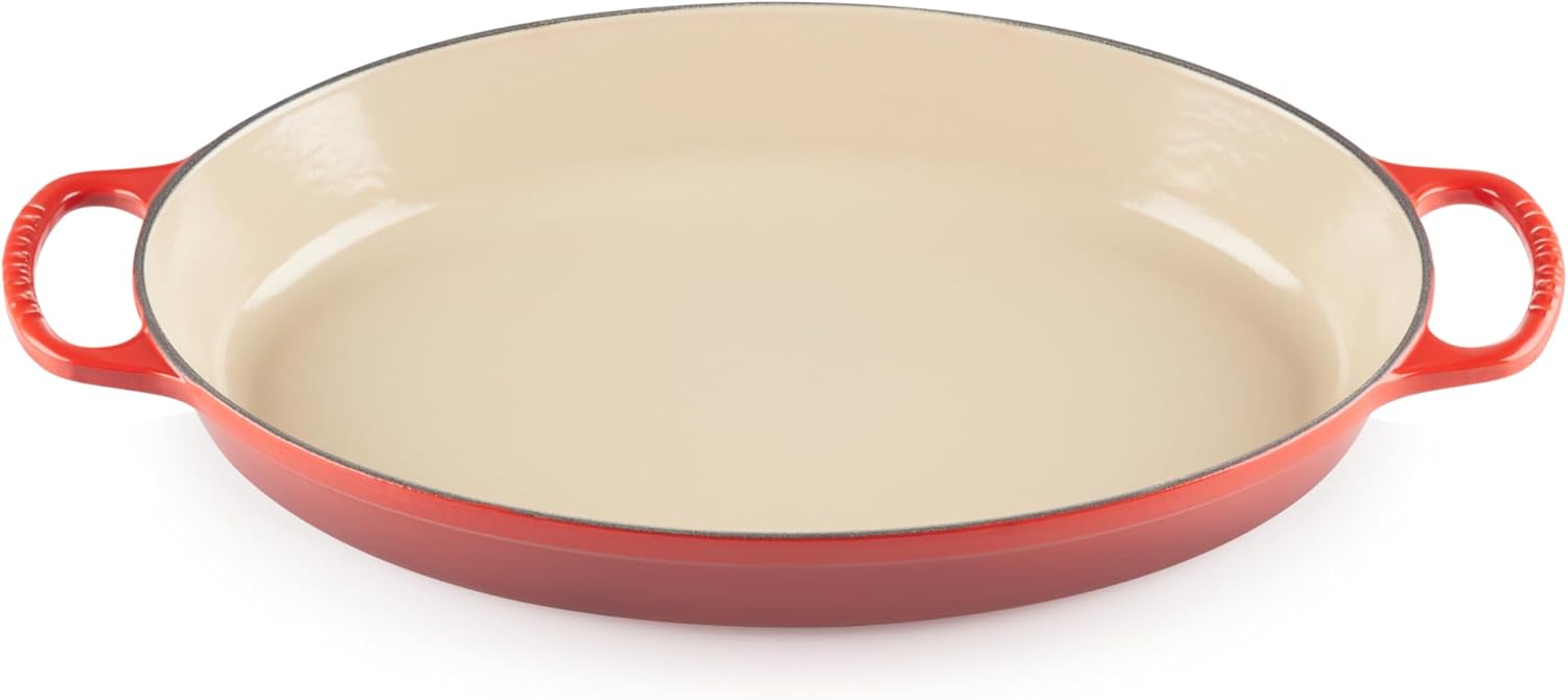 Le Creuset Enameled Cast Iron Signature Oval Baker, 3 qt., Cerise