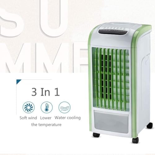 3-in-1 Portable Air Cooler, Evaporative Air Conditioner, Humidifier & Air Purifier with Remote Control, 4L Water Tank for Home Office, Quiet & Efficient