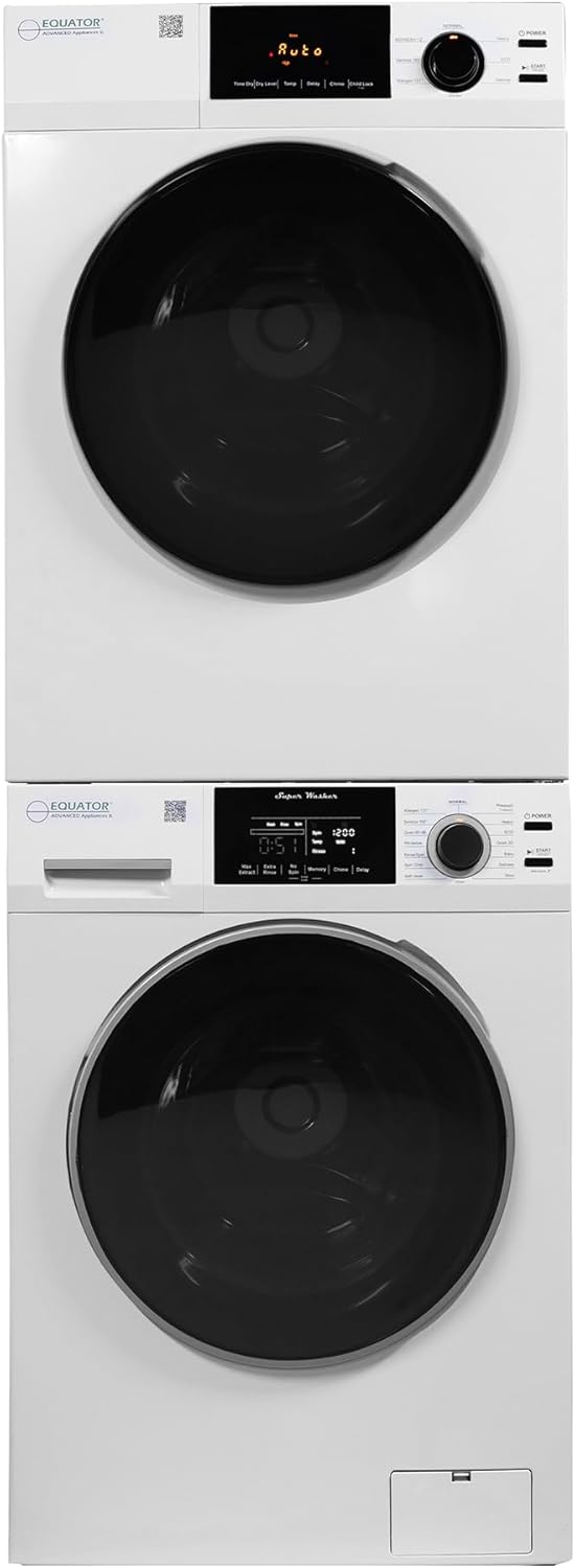 Equator Deluxe MATCHING 110V Washer 1.9 cu.ft + Vented Sensor Dryer 4 cu.ft