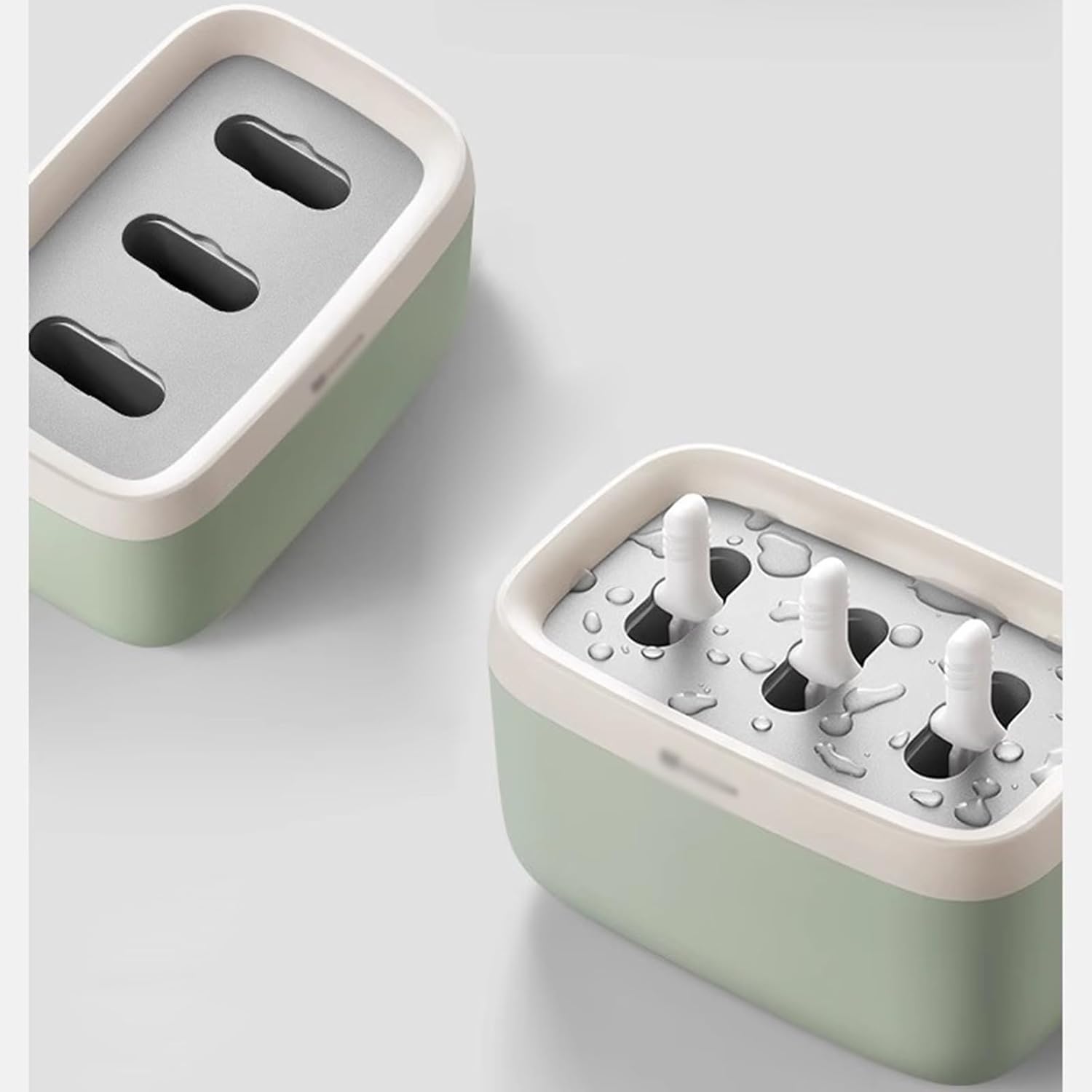 Ice Cream Maker Popsicle Maker Household Small Children's Ice Cream Maker Homemade Popsicle Maker Mini Popsicle Mold Table Top Ice Cream Machine,Fun Kitchen Appliance (A)