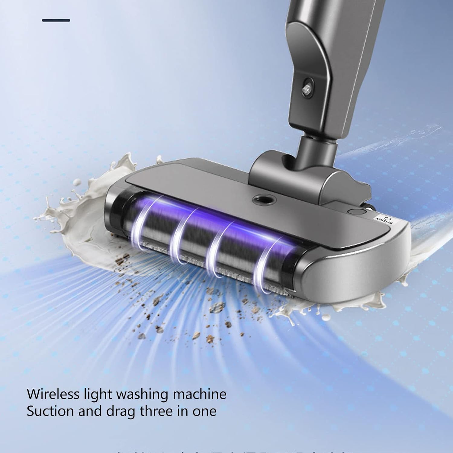 Wet Dry Vacuum Cleaner, USB Rechargeable Handheld Wet Dry Mopping Machine, Floor Cleaner Mop for Home Use