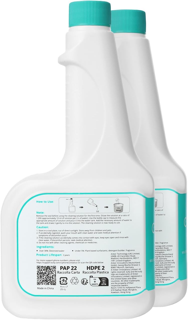 eufy Robot Vacuum X10 Pro Omni + Official Hard Floor Cleaner*2